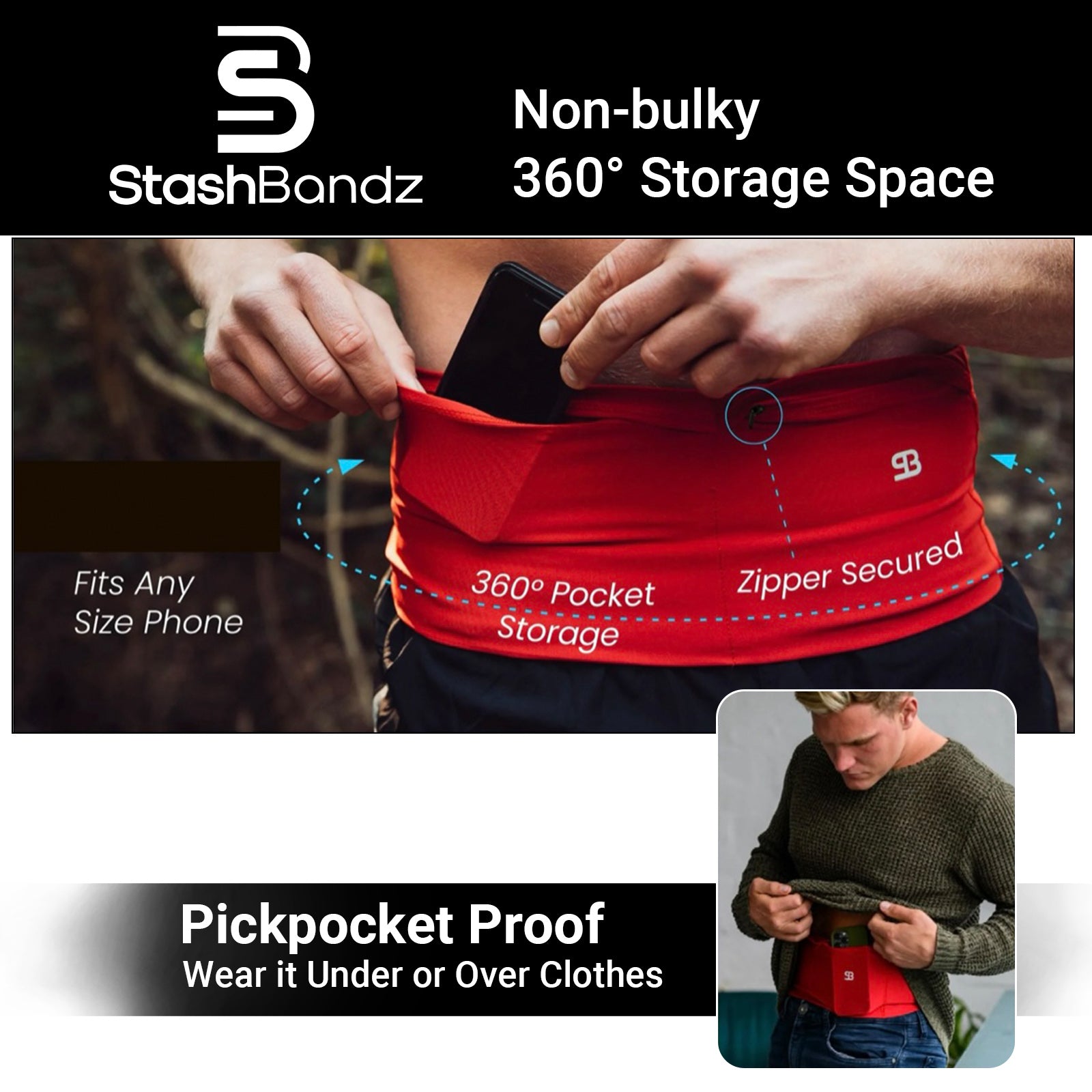 Running, Medical and Money Travel Belt