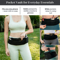 Load image into Gallery viewer, 3 Zipper Pocket Adjustable Fit Running/Travel Belt