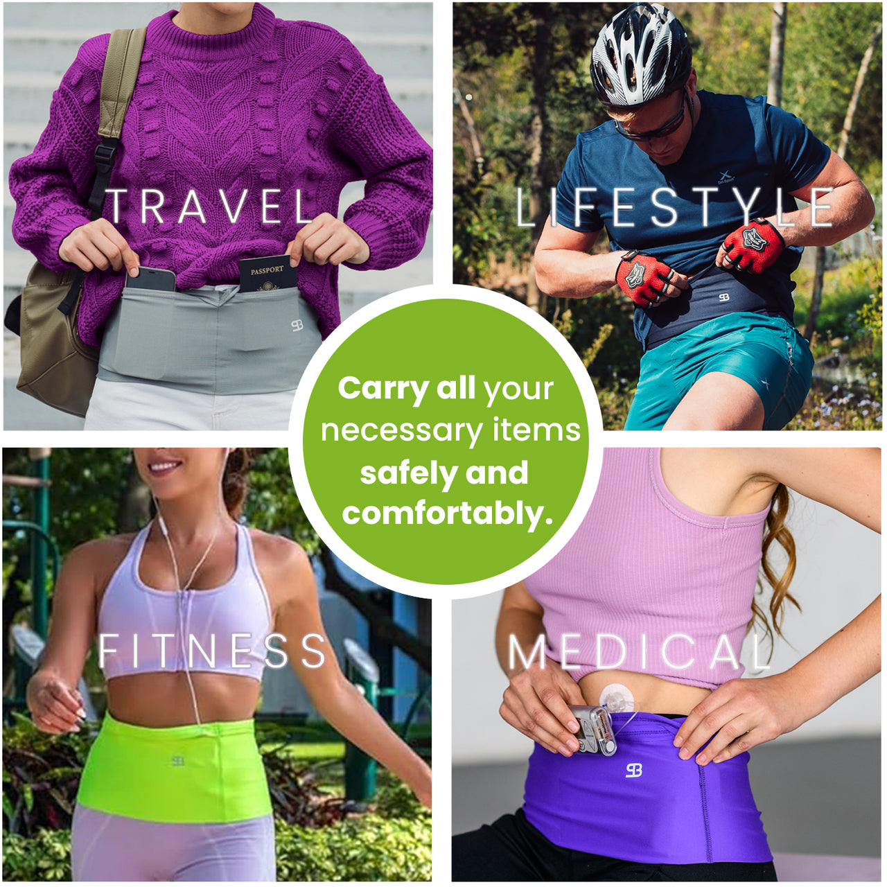 Running, Medical and Money Travel Belt