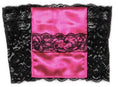 Load image into Gallery viewer, Black and pink cell phone garter purse