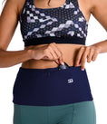 Load image into Gallery viewer, Navy Blue Running, Medical and Money Travel Belt
