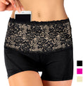 Load image into Gallery viewer, Black with beige lace fanny pack
