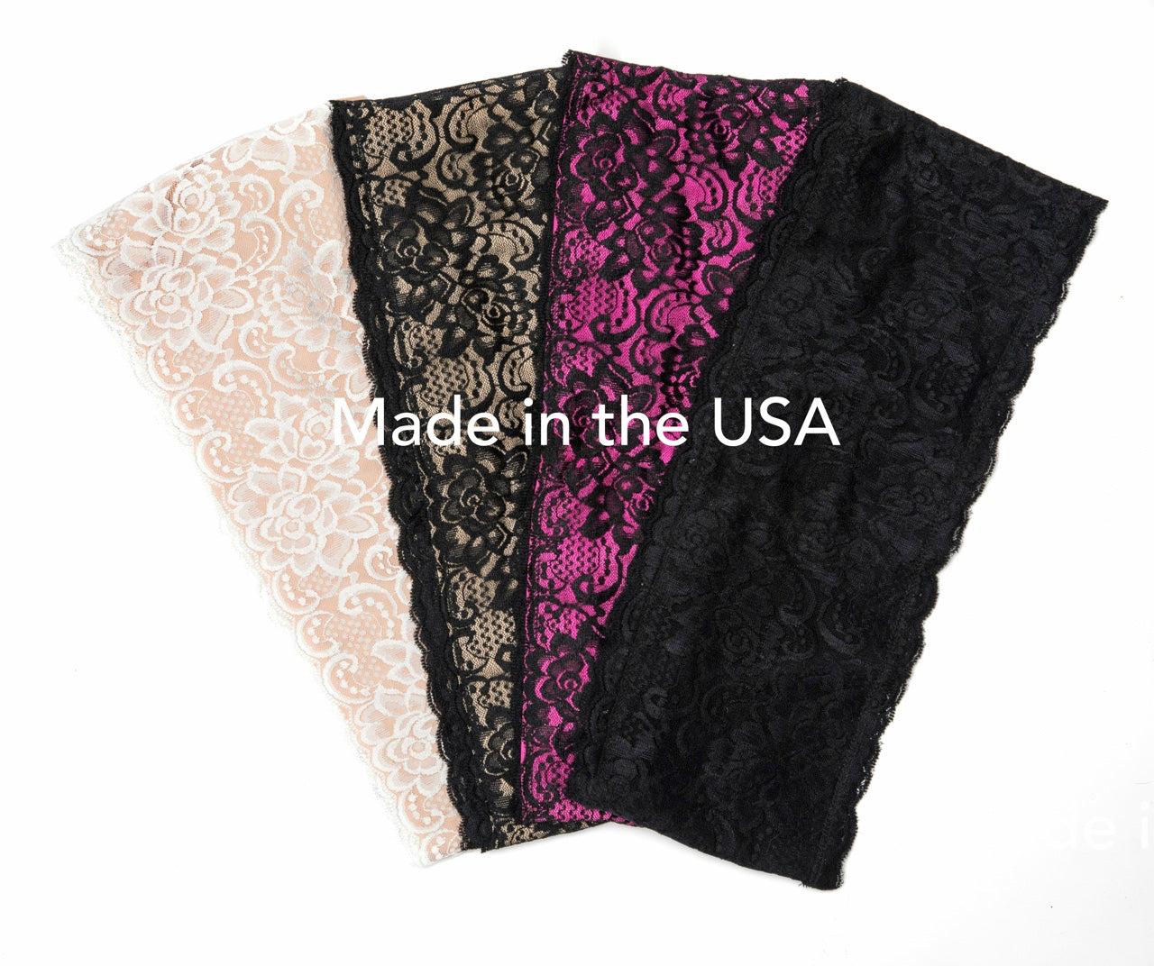 Compare the colours of our lace fanny packs